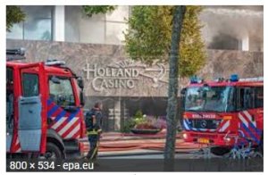 «Holland Casino» из Гронингена было полностью уничтожено пожаром.